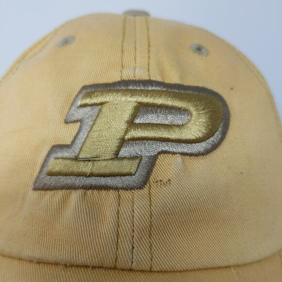 Captivating Headgear Purdue Boilermakers Embroidered Slideback Hat Tan - Picture 4 of 11